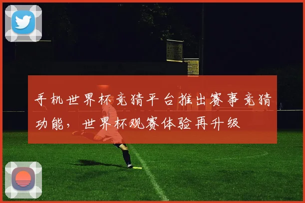 手机世界杯竞猜平台推出赛事竞猜功能，世界杯观赛体验再升级