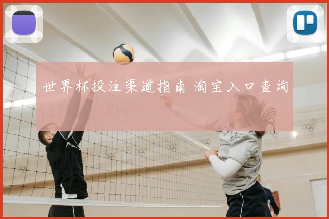 世界杯投注渠道指南 淘宝入口查询